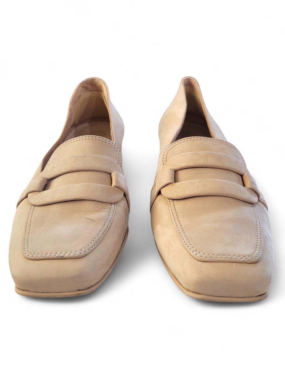 Paul Green Nubuck Square Toe Loafers Size 5.5